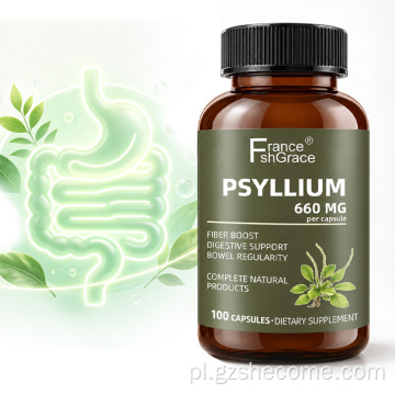 Kapsułki Shecome Psyllium Husk dla zdrowia układu trawiennego